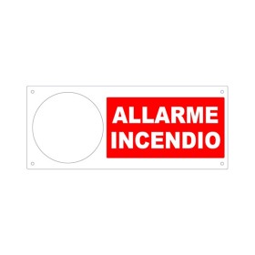 R4437501 :: PANNELLO “ALLARME INCENDIO” CON FORO PER SIRENA