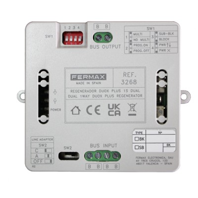 FX-3268 :: DUOX PLUS Amplificatore di Linea e Scambio, 1 Ingresso