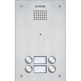 FX-1684 :: SIP Targa Audio 4 Pulsanti 2 Portanomi Serie MARINE ST2