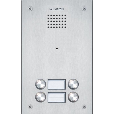 FX-1684 :: SIP Targa Audio 4 Pulsanti 2 Portanomi Serie MARINE ST2